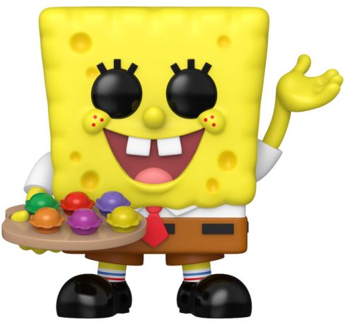 Figurine Funko Pop Bob l'Eponge #2312 Bob l'Eponge avec Les pâtés multicolores