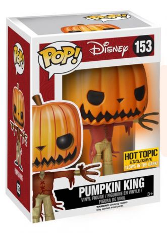 Figurine Funko Pop L'étrange Noël de M. Jack [Disney] #153 Jack Skellington en roi des citrouilles - Brillant dans le noir