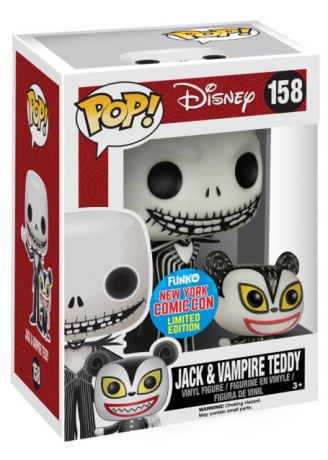 Figurine Funko Pop L'étrange Noël de M. Jack [Disney] #158 Jack Skellington avec Vampire Teddy