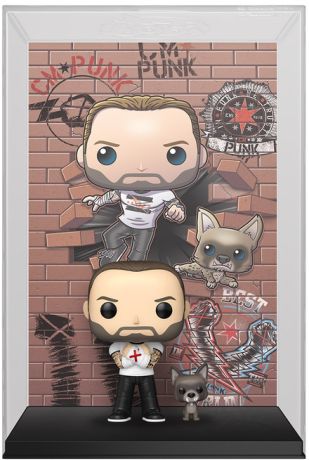 Figurine Funko Pop WWE #05 CM Punk et Larry - Poster