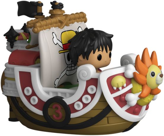 Figurine Funko Pop One Piece Monkey D. Luffy et Thousand Sunny - Bitty Pop