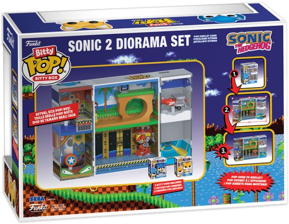 Figurine Funko Pop Sonic le Hérisson Sonic 2 Diorama Set - Bitty Pop Box