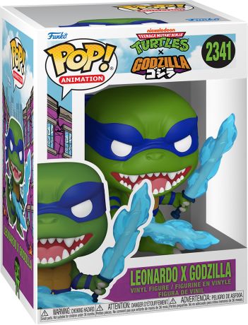 Figurine Funko Pop Tortues Ninja #2341 Leonardo x Godzilla