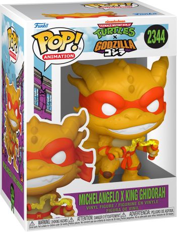 Figurine Funko Pop Tortues Ninja #2344 Michelangelo x King Ghidorah