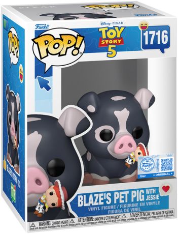 Figurine Funko Pop Toy Story [Disney] #1716 Le cochon de compagnie de Blaze avec Jessie