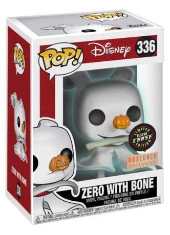 Figurine Funko Pop L'étrange Noël de M. Jack [Disney] #336 Zero - Brillant dans le noir [Chase]