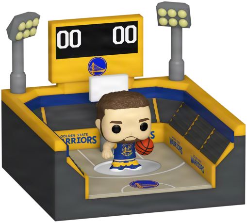 Figurine Funko Pop NBA Stephen Curry Basketball Arena (Warriors) - Bitty Pop