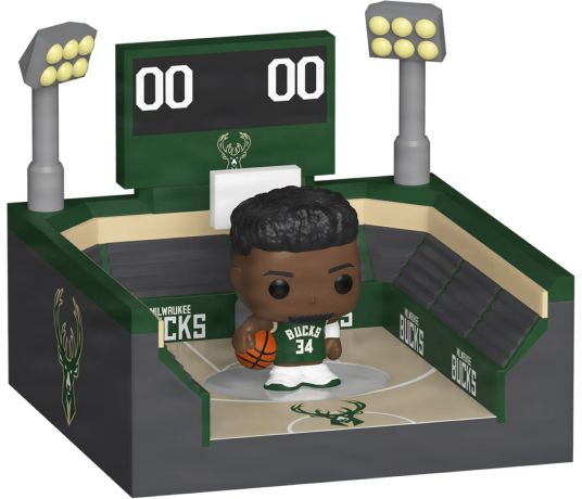 Figurine Funko Pop NBA Giannis Antetokounmpo Basketball Arena (Bucks) - Bitty Pop