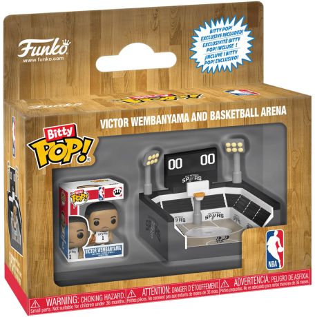 Figurine Funko Pop NBA Victor Wembanyama Basketball Arena (Spurs) - Bitty Pop