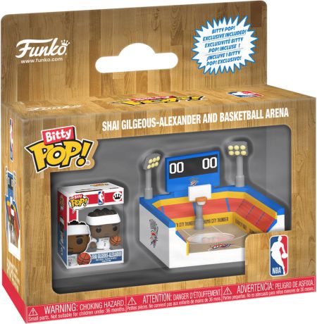 Figurine Funko Pop NBA Shai Gilgeous-Alexander Basketball Arena (OKC Thunder) - Bitty Pop