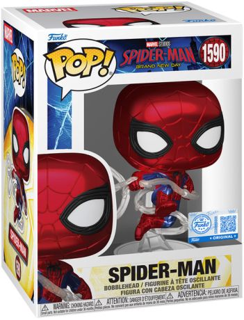 Figurine Funko Pop Spider-Man : Brand New Day [Marvel] #1590 Spider-Man - Métallique