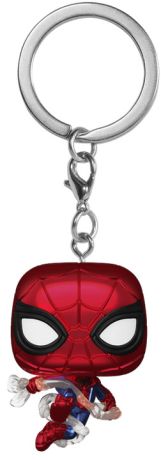 Figurine Funko Pop Spider-Man : Brand New Day [Marvel] Spider-Man (Métallique) - Porte-clés
