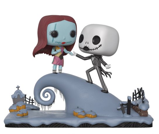 Figurine Pop L'étrange Noël de M. Jack [Disney] #458 pas cher : Jack  Skellington avec Sally - Movie Moments