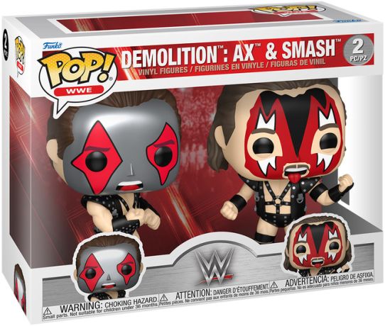 Figurine Funko Pop WWE Demolition : Ax & Smash - Pack