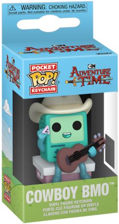 Figurine Funko Pop Adventure Time Cowboy BMO - Porte-clés