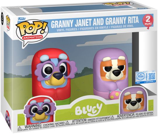 Figurine Funko Pop Bluey Mamie Janet & Mamie Rita - Pack