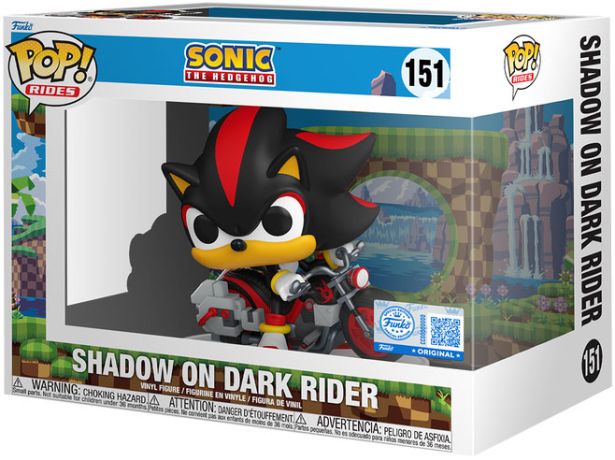 Figurine Funko Pop Sonic le Hérisson #151 Shadow sur Dark Rider