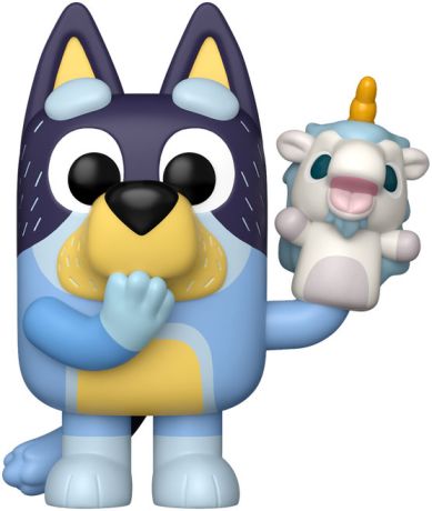 Figurine Funko Pop Bluey #2371 Bandit avec Licorne