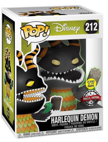Figurine Funko Pop L'étrange Noël de M. Jack [Disney] #212 Démon Harlequin - Brillant dans le noir