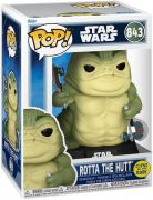 Figurine Pop Star Wars : The Mandalorian & Grogu #843 Rotta the Hutt - Glow in the Dark