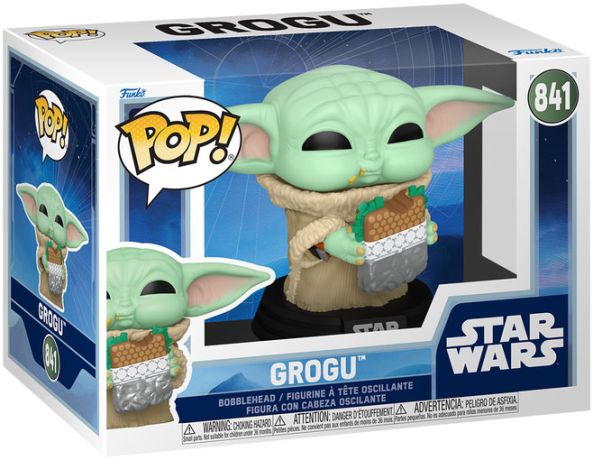 Figurine Funko Pop Star Wars : The Mandalorian & Grogu #841 Grogu avec Nourriture