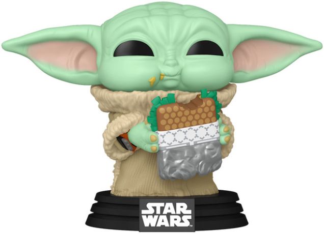 Figurine Funko Pop Star Wars : The Mandalorian & Grogu #841 Grogu avec Nourriture