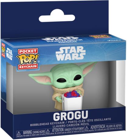 Figurine Funko Pop Star Wars : The Mandalorian & Grogu Grogu - Porte-clés