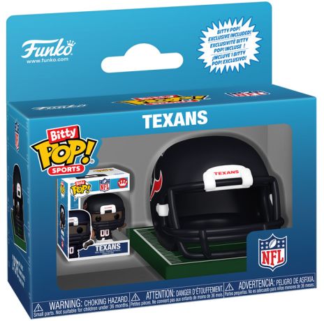 Figurine Funko Pop NFL Casque & Joueur Texans - Bitty Pop
