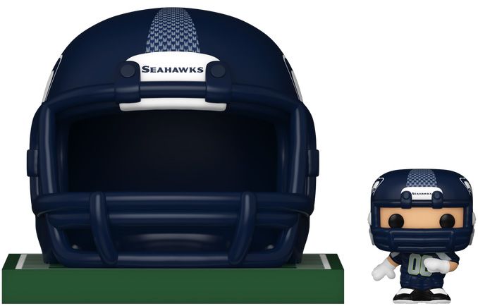 Figurine Funko Pop NFL Casque & Joueur Seahawks - Bitty Pop