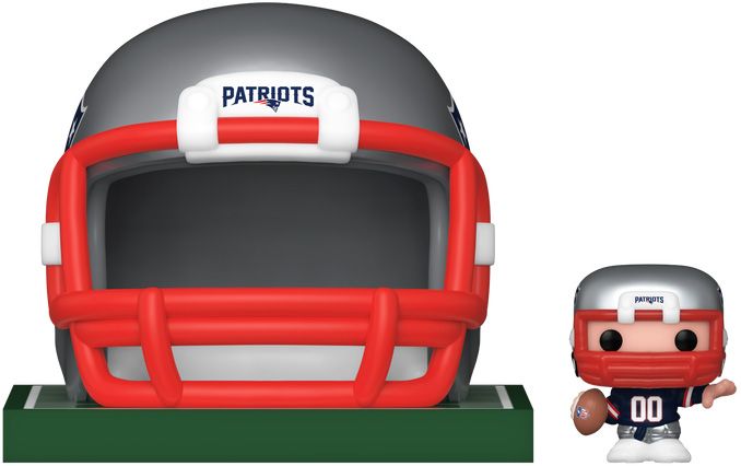 Figurine Funko Pop NFL Casque & Joueur Patriots - Bitty Pop