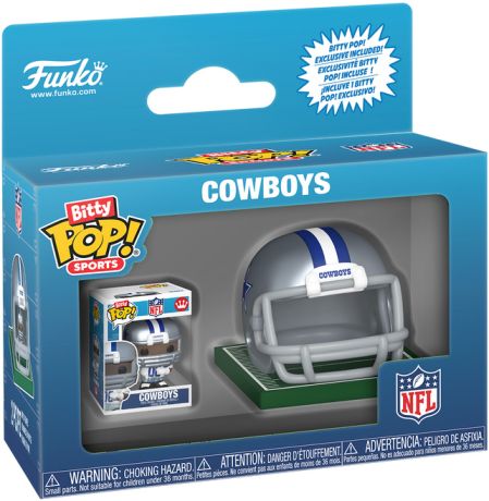 Figurine Funko Pop NFL Casque & Joueur Cowboys - Bitty Pop
