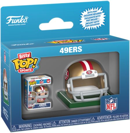 Figurine Funko Pop NFL Casque & Joueur 49ers - Bitty Pop