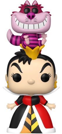 Figurine Funko Pop Alice au Pays des Merveilles [Disney] #1771 Reine de Cœur avec Chat du Cheshire