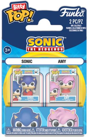 Figurine Funko Pop Sonic le Hérisson Sonic & Amy - Pack Bitty Pop