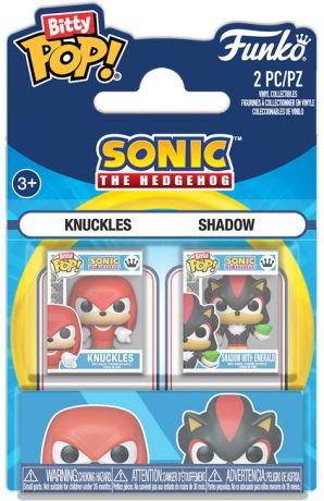 Figurine Funko Pop Sonic le Hérisson Knuckles & Shadow - Pack Bitty Pop
