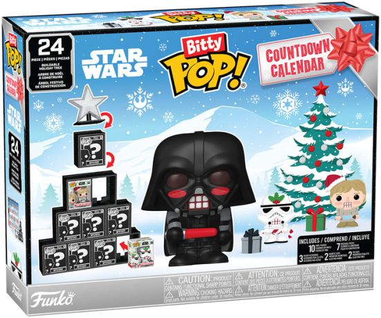 Figurine Funko Pop Star Wars Divers Calendrier de l'Avent 2026 - Bitty Pop