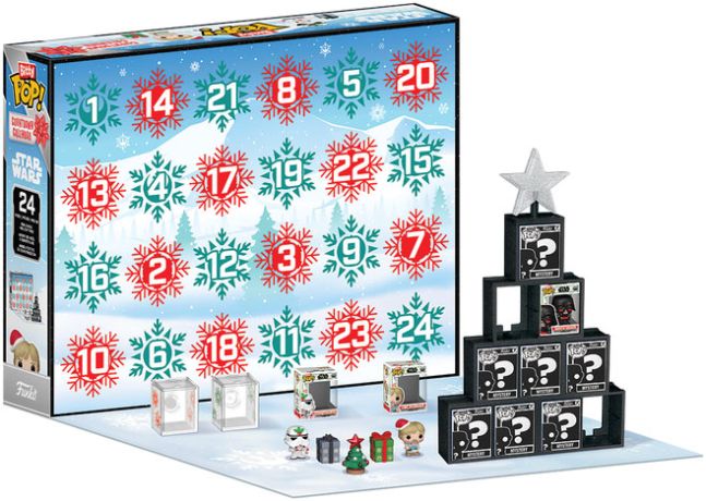 Figurine Funko Pop Star Wars Divers Calendrier de l'Avent 2026 - Bitty Pop