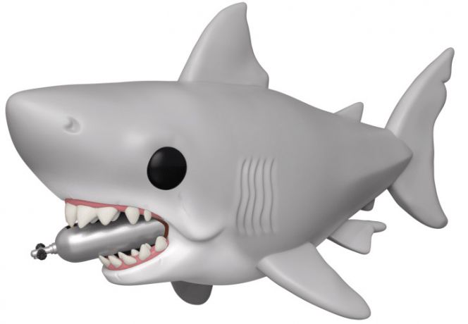 Figurine Funko Pop Les Dents de la Mer #759 Grand requin blanc avec réservoir de plongée - 15 cm