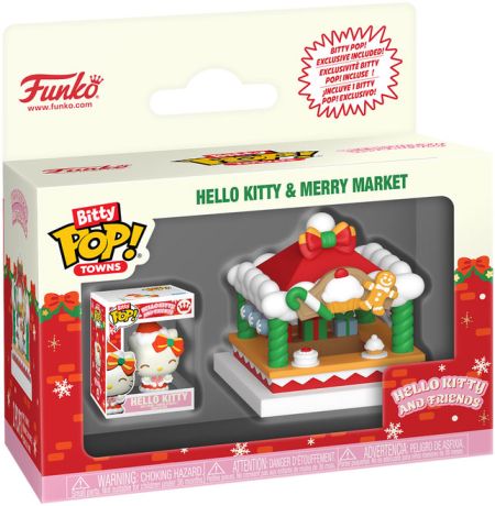 Figurine Funko Pop Sanrio Hello Kitty et le marché de Noël - Bitty Pop