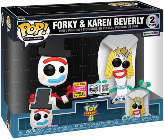 Figurine Funko Pop Toy Story [Disney] Forky & Karen Beverly - Pack