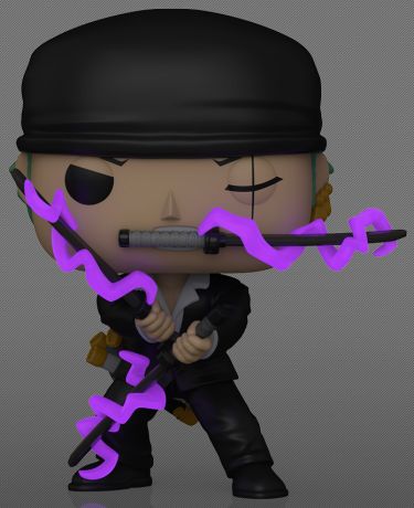 Figurine Funko Pop One Piece #2514 Rorono Zoro (Dressrosa Arc) - Glow in the Dark