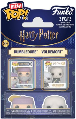 Figurine Funko Pop Harry Potter Albus Dumbledore & Lord Voldemort 2-Pack Bitty Pop