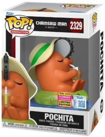 Figurine Funko Pop Chainsaw Man #2329 Pochita avec Chapeau
