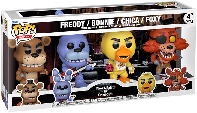 Figurine Funko Blockbuster Rewind Five Nights at Freddy's Freddy / Bonnie / Chica / Foxy - Pack