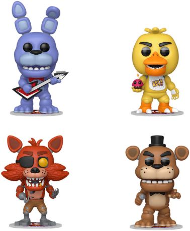 Figurine Funko Blockbuster Rewind Five Nights at Freddy's Freddy / Bonnie / Chica / Foxy - Pack