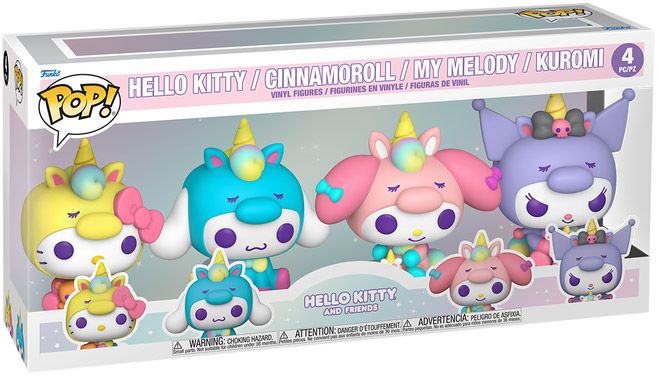Figurine Funko Pop Sanrio Hello Kitty / Cinnamoroll / My Melody / Kuromi - Pack