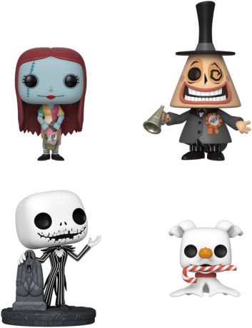 Figurine Funko Pop L'étrange Noël de M. Jack [Disney] Sally / le Maire / Jack Skellington / Zero - Pack