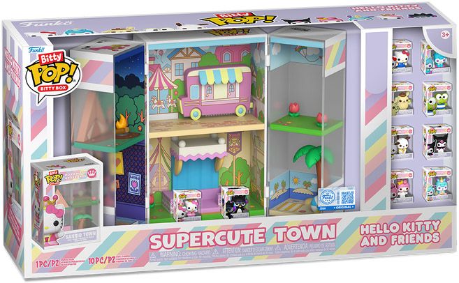 Figurine Funko Pop Sanrio Supercute Town - Bitty Pop Box