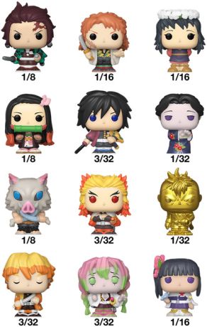 Figurine Funko Pop Demon Slayer Boîte Mystère Bitty Pop