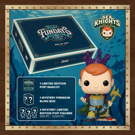Figurine Funko Pop Freddy Funko Quest for the Grail 2026 Box of Fun (Sea Knights)